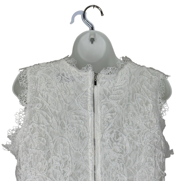 Chicwish White Lace Elegant Feminine Sleeveless Crop Top XXL - Picture 5 of 14